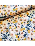 Tissu, Viscose Imprimée Fleuri, Multicolore, Laize 145 cm, 100% Viscose 152g/m²