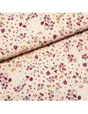 Tissu, Plumetis Imprimé Fleurs, Multicolore, Laize 140 cm, 100% Coton 112g/m²